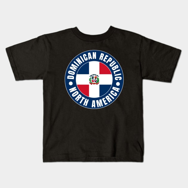 Dominican Republic Kids T-Shirt by footballomatic